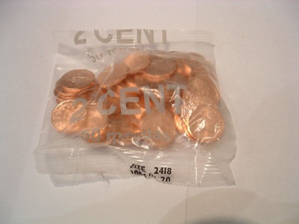 (afbeelding voor) 2 eurocent 2004 UNC zak van 50 x